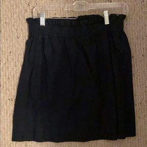 jcrew paper bag skirt navy blue